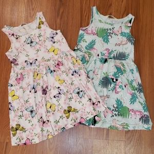 TWO H&M Sleeveless Dresses (Size US 4-6Y)